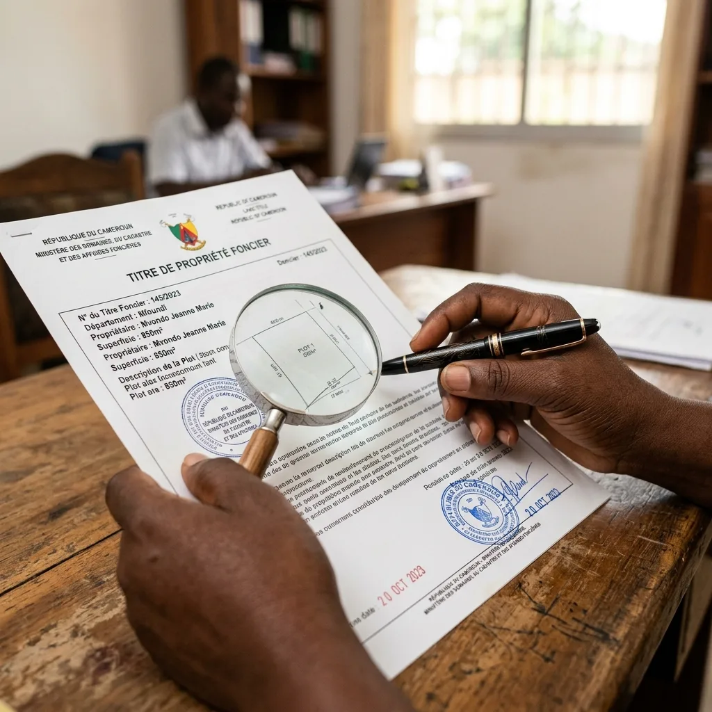 Comment vérifier l'authenticité d'un titre foncier au Cameroun ? (Guide Complet)